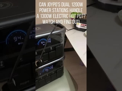 ¿Pueden las dos centrales eléctricas de 1200W de Joypo manejar una olla eléctrica de 1300W?