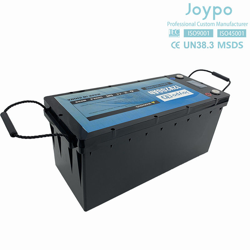 Batería de litio de RV de gran capacidad 12V 200Ah de ciclo profundo Batería para caravana