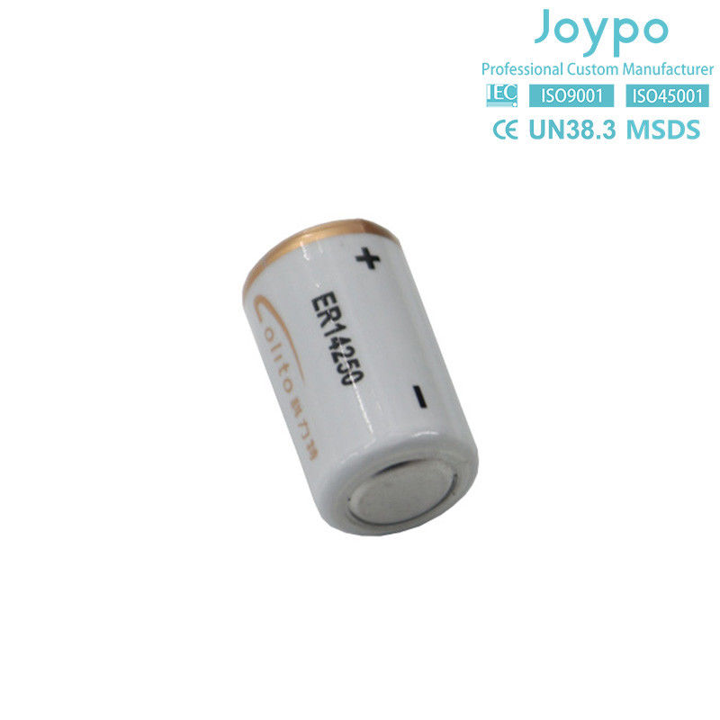 Tipo espiral 1/2AA ER14250M Batería de litio 3.6V 1000mAh Batería de cloruro de tionyl de litio