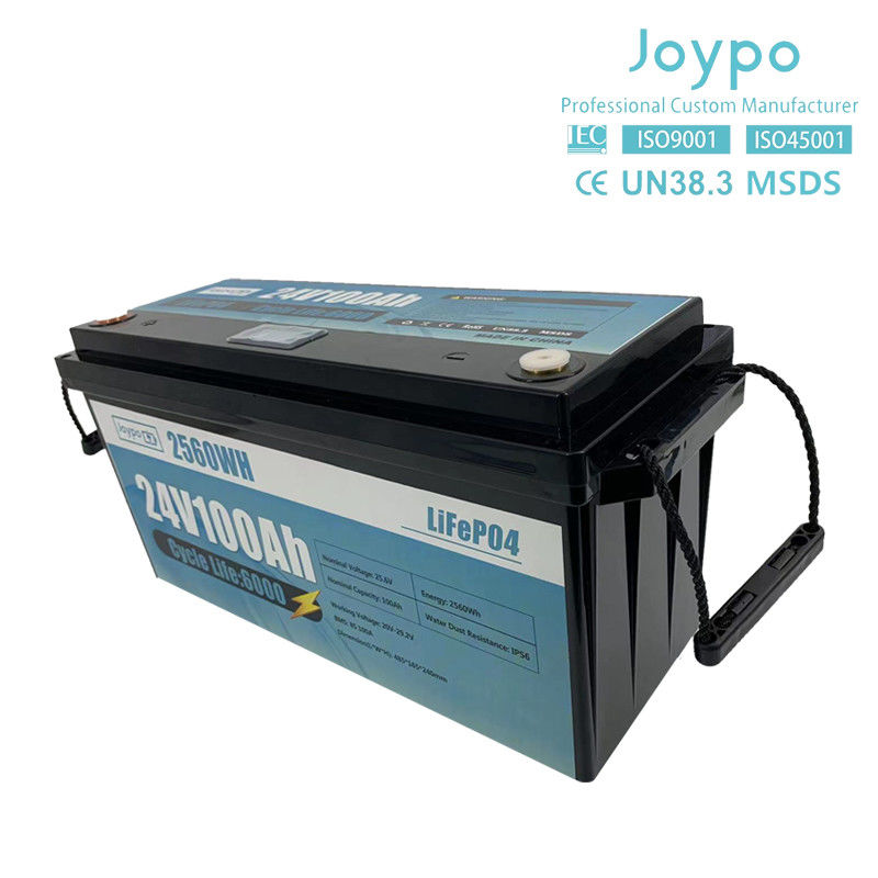 Camper de caravanas de larga duración LFP Lifepo4 Batería 12V 24V 100Ah 200Ah con Smart BMS