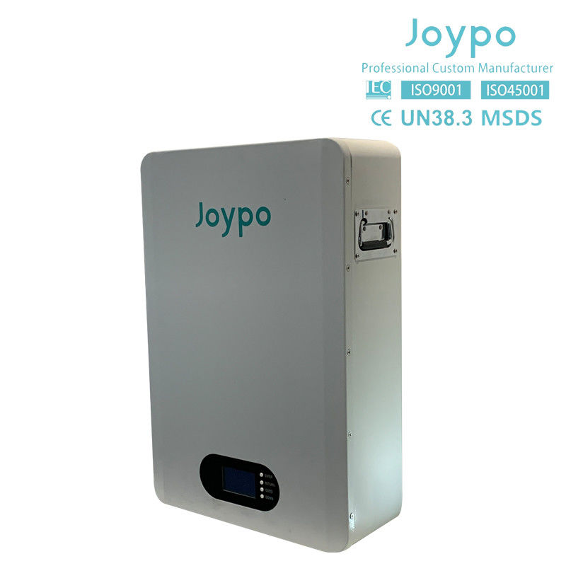 Inicio 16S1P Batería de pared de energía LiFePO4 Batería solar de iones de li para el sistema de almacenamiento de energía