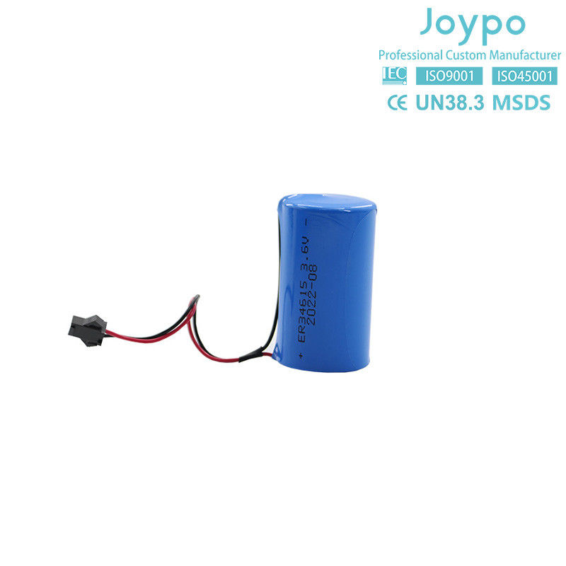 ER34615M Batería de cloruro de tionyl de litio 3.6V 14500MAh Tipo espiral no recargable