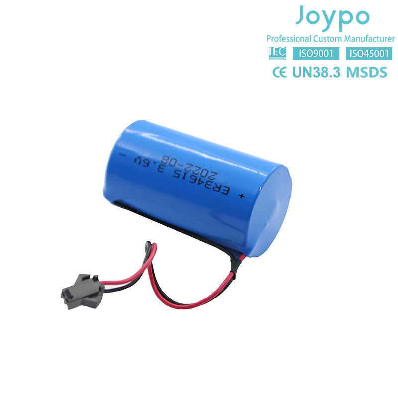 ER34615M Batería de cloruro de tionyl de litio 3.6V 14500MAh Tipo espiral no recargable