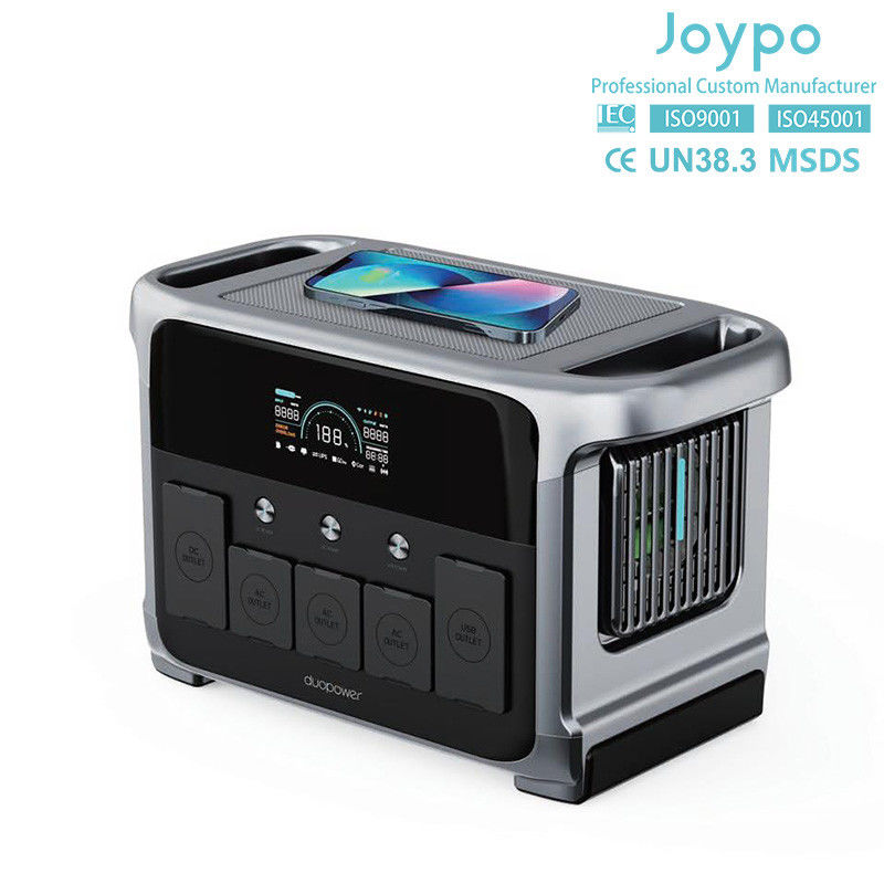 Batería portátil de iones de litio 1200W Energía solar para fiestas al aire libre y camping