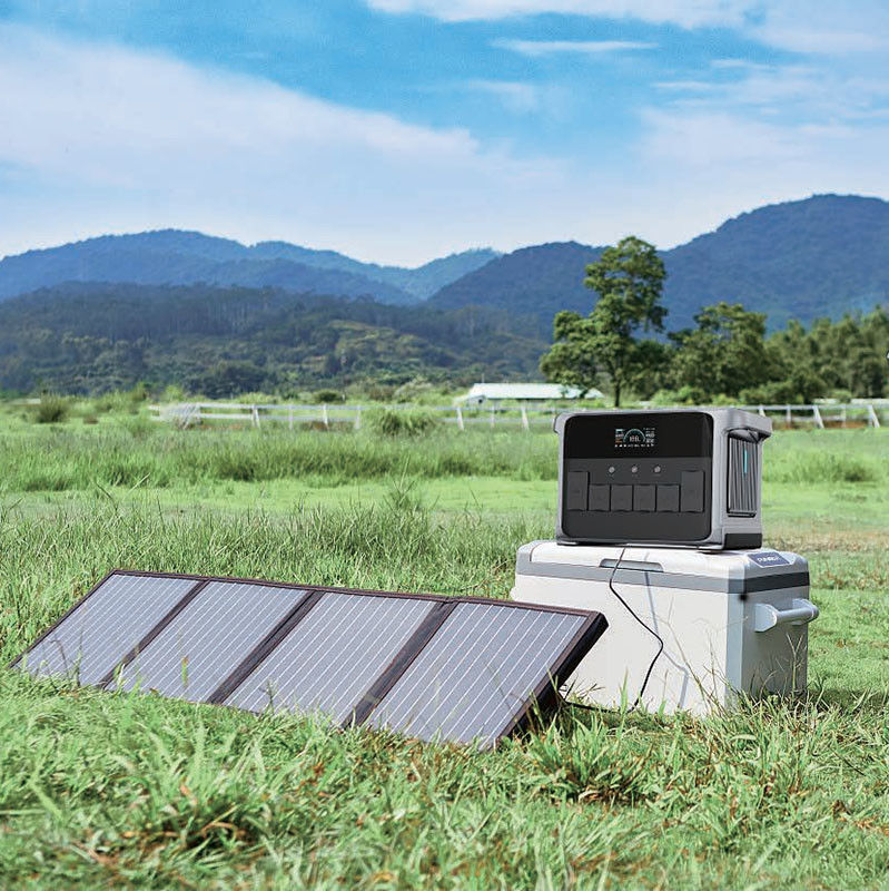 Generador solar portátil de 2400W UPS de respaldo para el hogar con carga rápida USB y luz LED