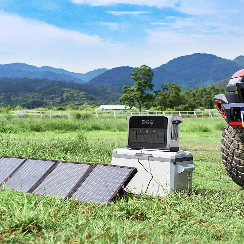 LiFePO4 Batería Estación de energía portátil 1200W Fuera de la red Sistema de energía solar para el hogar