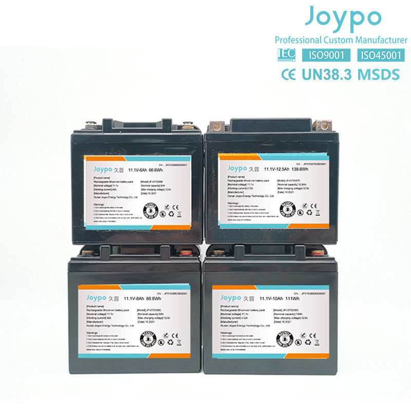 18650 Batería portátil de iones de litio recargable de 11,1 V para dispositivos médicos
