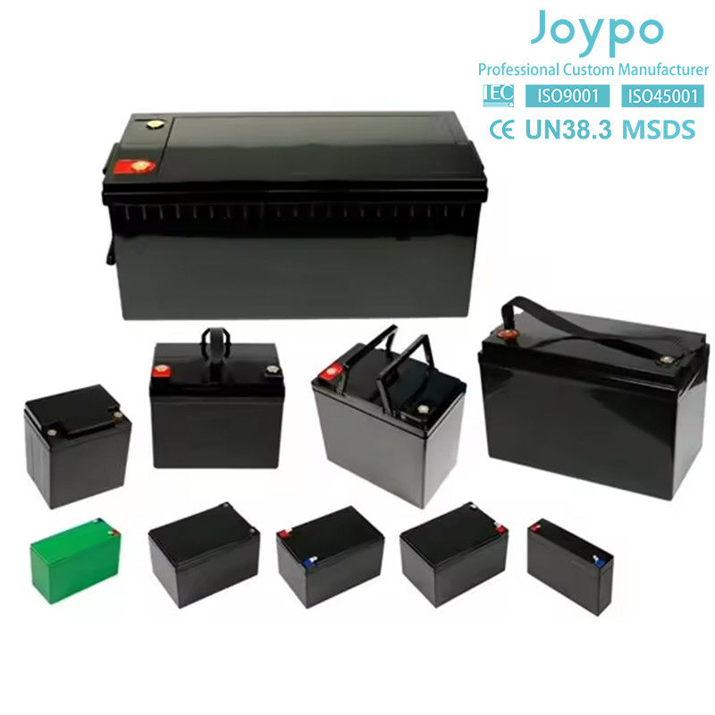 Joypo 12V Batería de Litio Ferro Fosfato Soporte de conexión en serie para RV y Marina