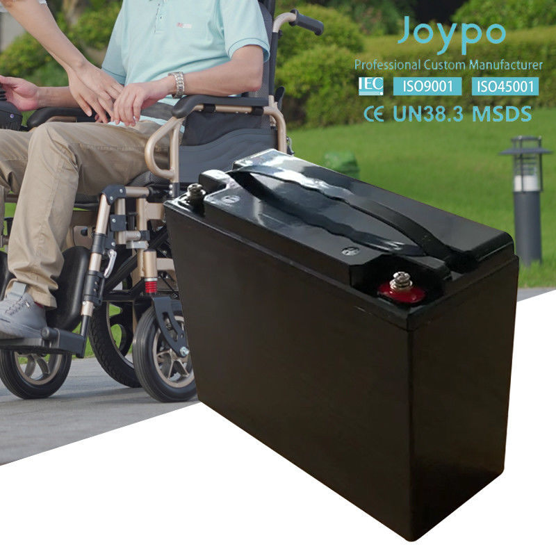 Batería de silla de ruedas de litio 12V 10Ah Peso ligero Ciclo profundo para silla eléctrica