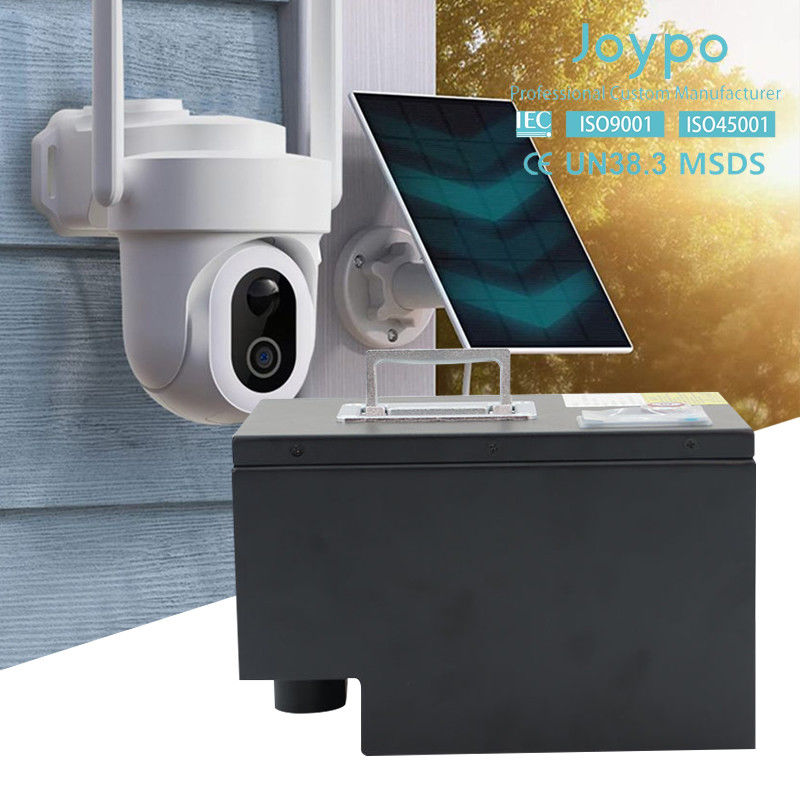 Batería de iones de litio recargable de 12 voltios liFePO4 para cámara de seguridad Luces solares exteriores