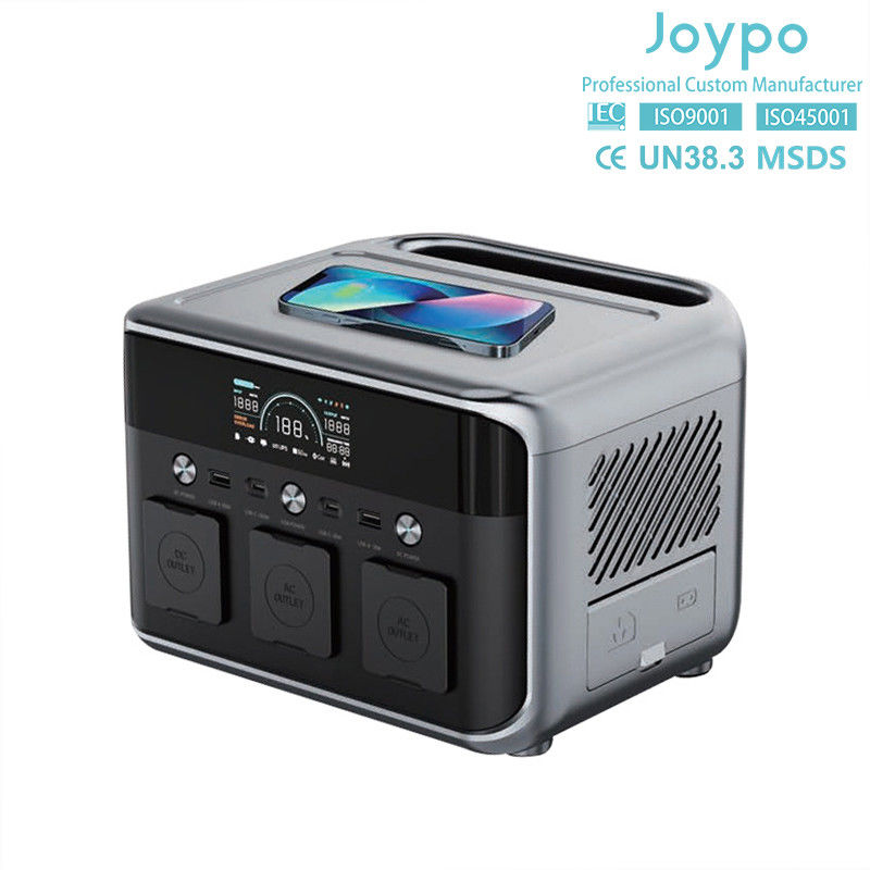 Generador de energía solar portátil de carga rápida inalámbrica de 15W de 600W para acampar al aire libre