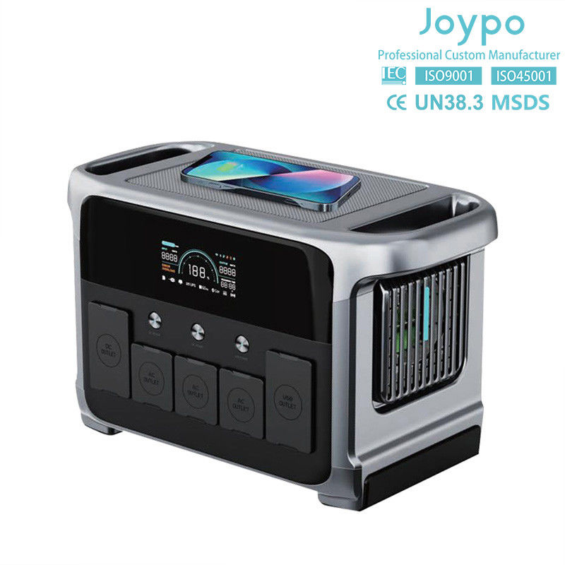 Generador de energía solar portátil de carga inalámbrica de 1200W con baterías de litio hierro fosfato