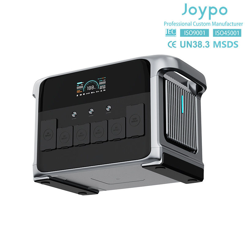 Generador solar portátil de 2400W UPS de respaldo para el hogar con carga rápida USB y luz LED