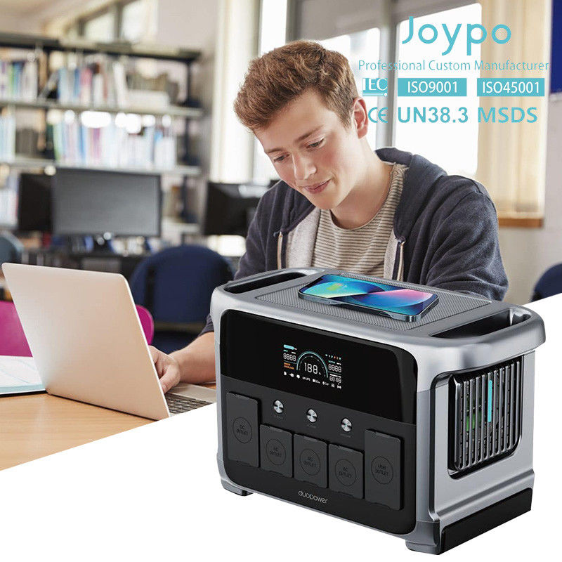 Sistema de respaldo solar de batería portátil todo en uno con monitor y control APP 1152Wh 45Ah 25.6V